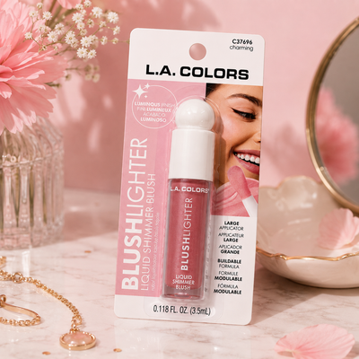 L.A. COLORS Blushlighter – Liquid Shimmer Blush (Charming)