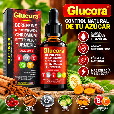 GLUCORA — Gotas líquidas para controlar el azúcar