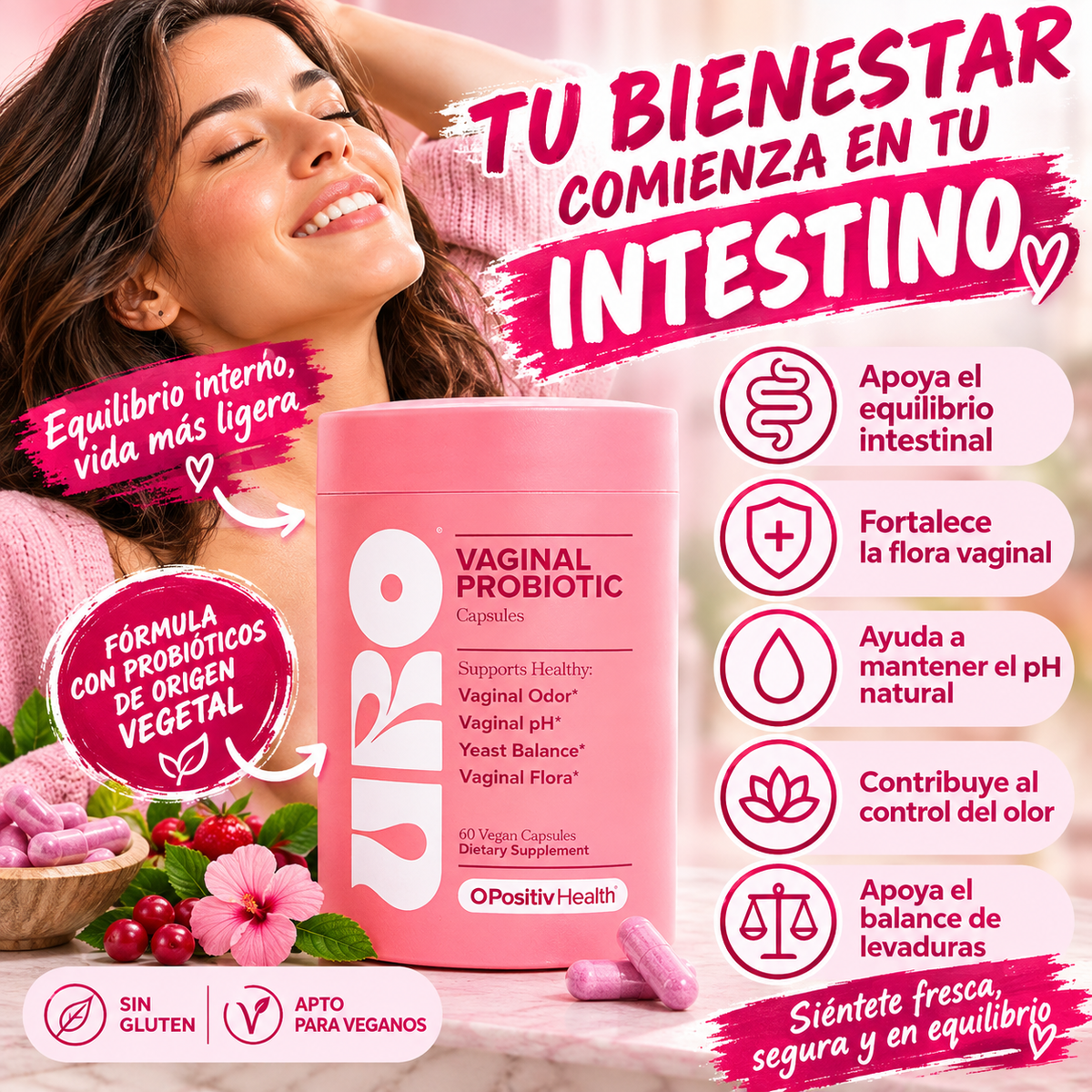 URO, Vaginal Probiotic — Bienestar íntimo todos los días