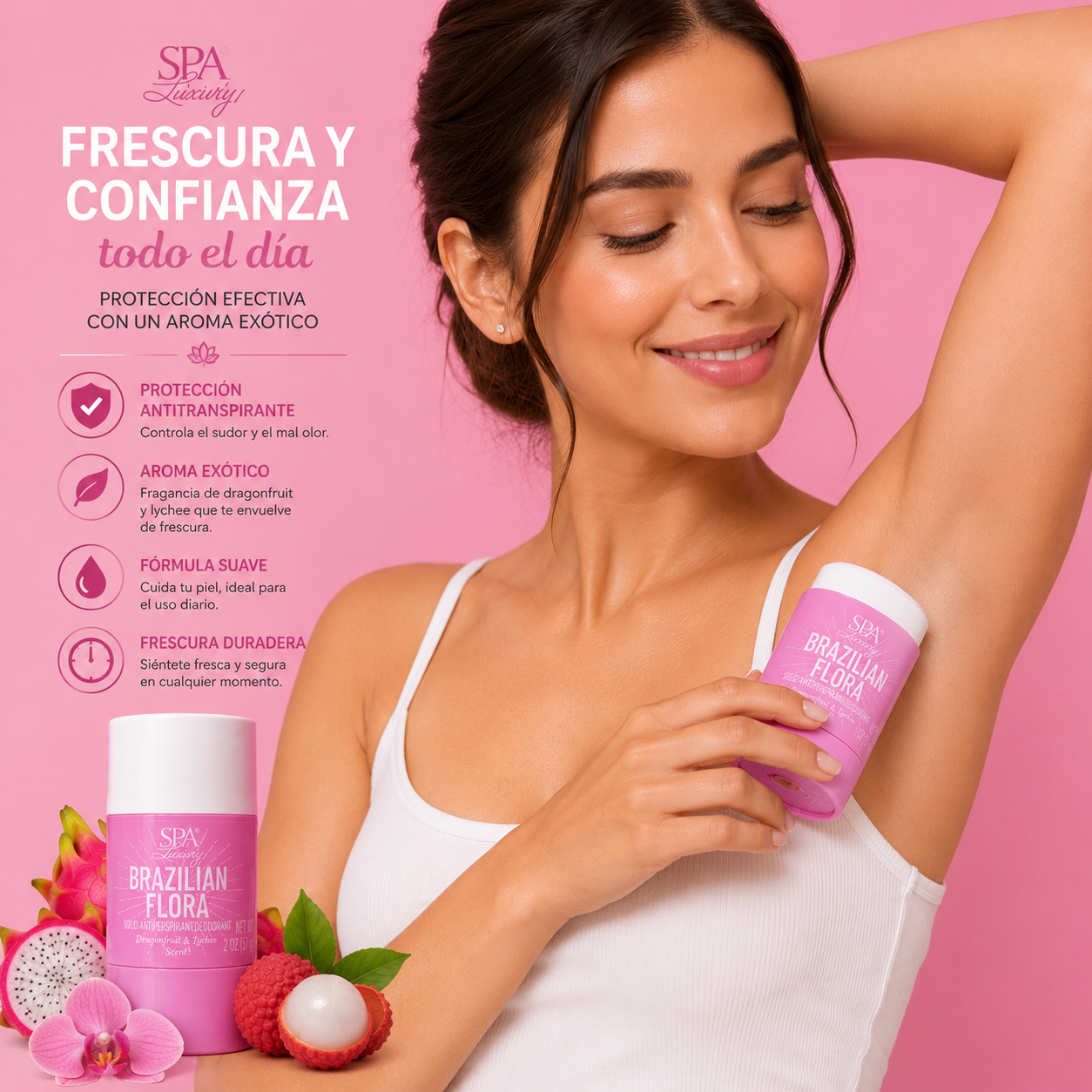 SPA Luxury Brazilian Flora – Desodorante Antitranspirante en Barra