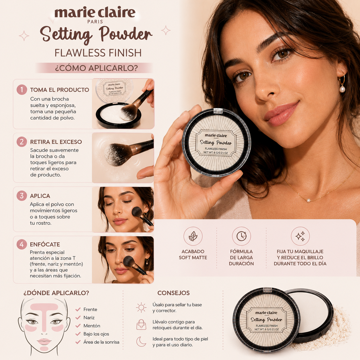 Marie Claire Paris, Setting Powder (Flawless Finish)