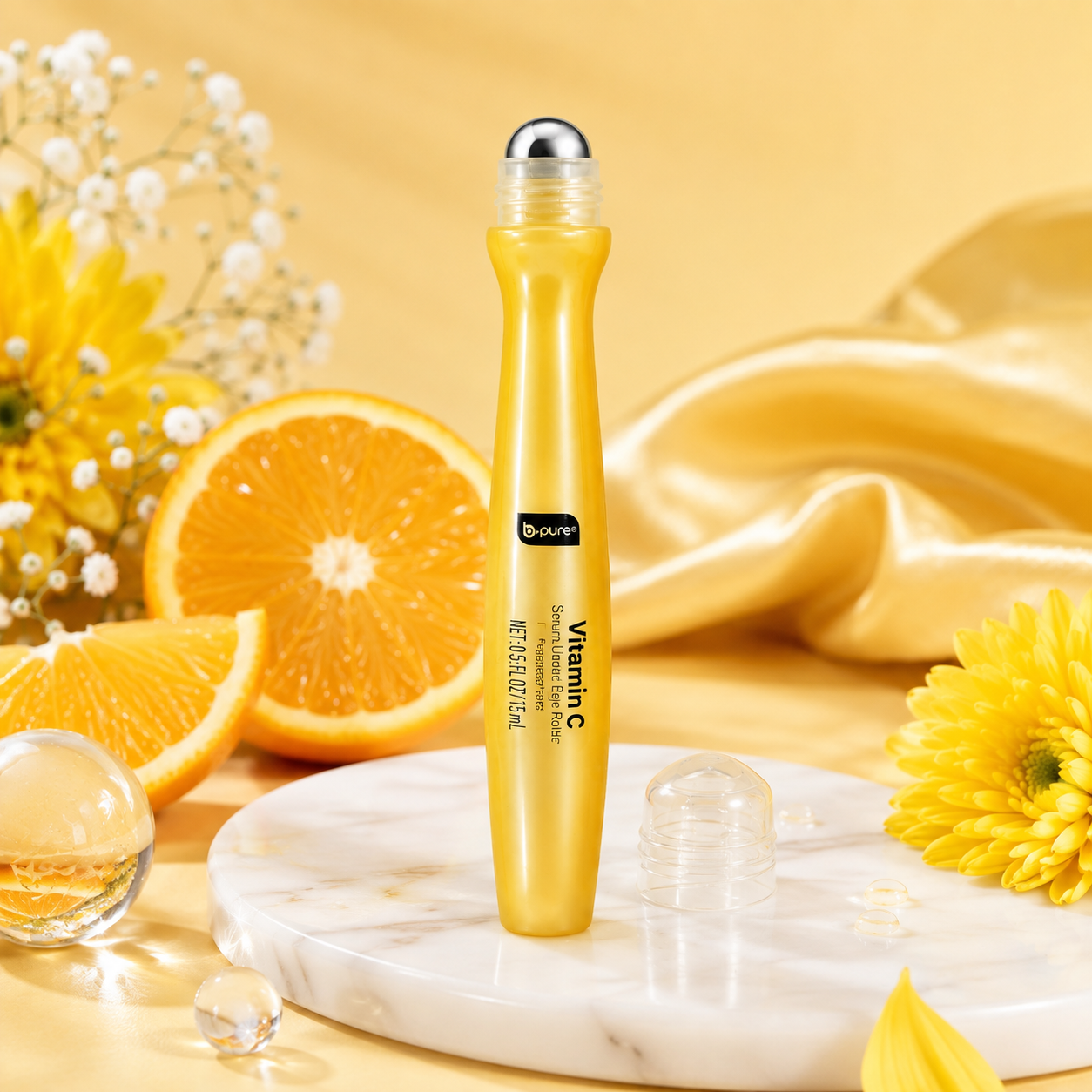B•Pure Vitamin C Serum Under Eye Roller – Illuminate