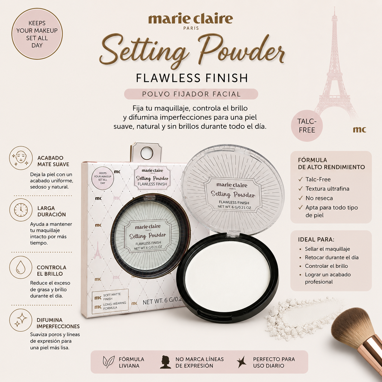 Marie Claire Paris, Setting Powder (Flawless Finish)