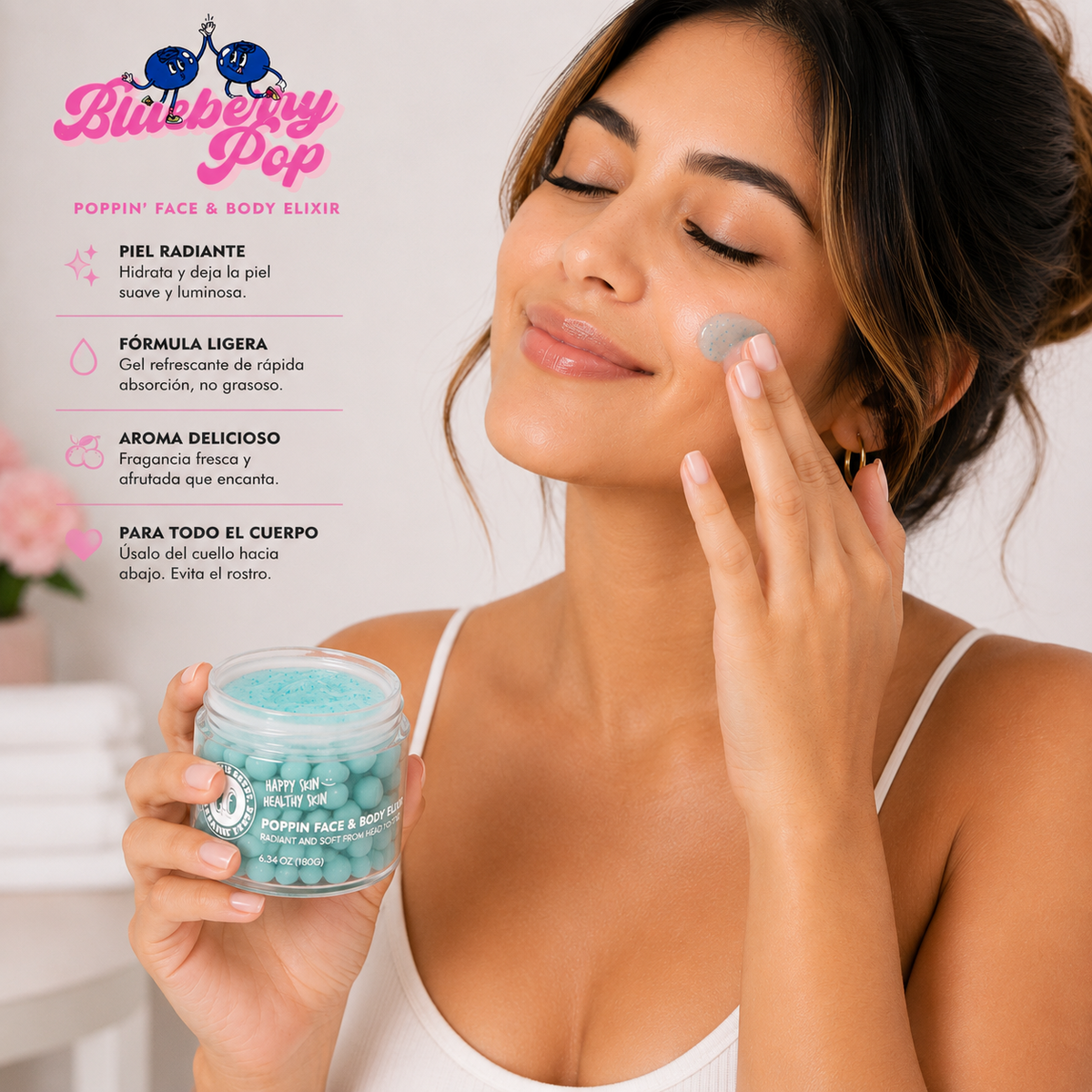 HAPPY SKIN, Gel Facial (Blueberry Pop)