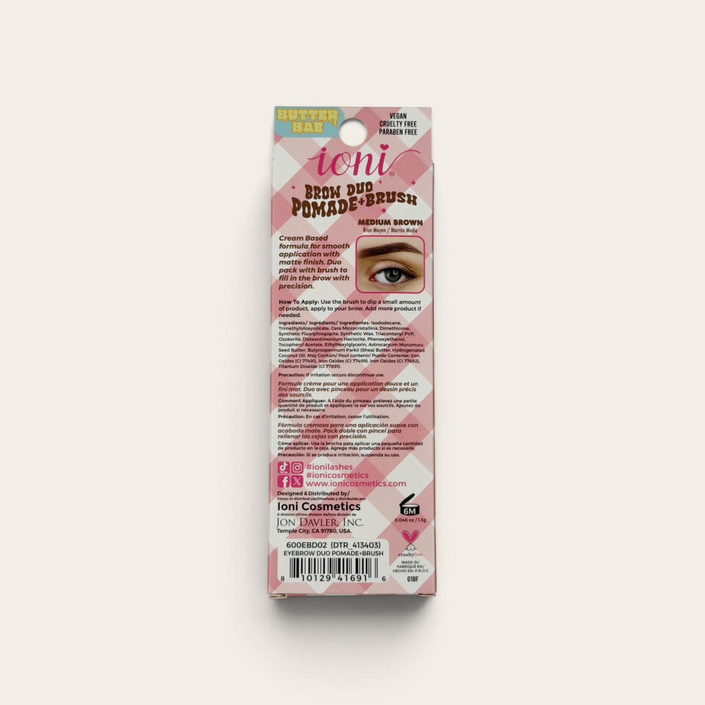 Ioni Butter Bae Brow Duo Pomade + Brush
