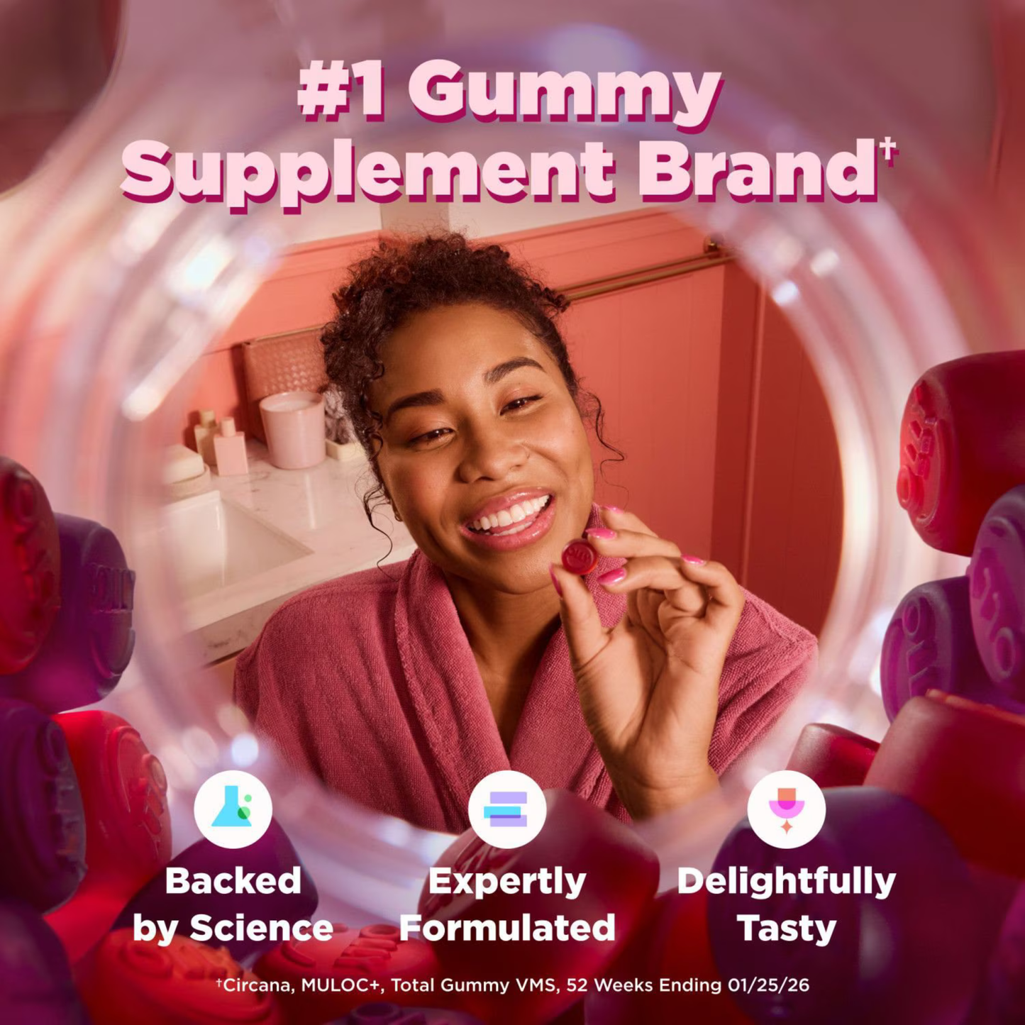 OLLY Women's Multivitamin Gummy, 200 Gummies