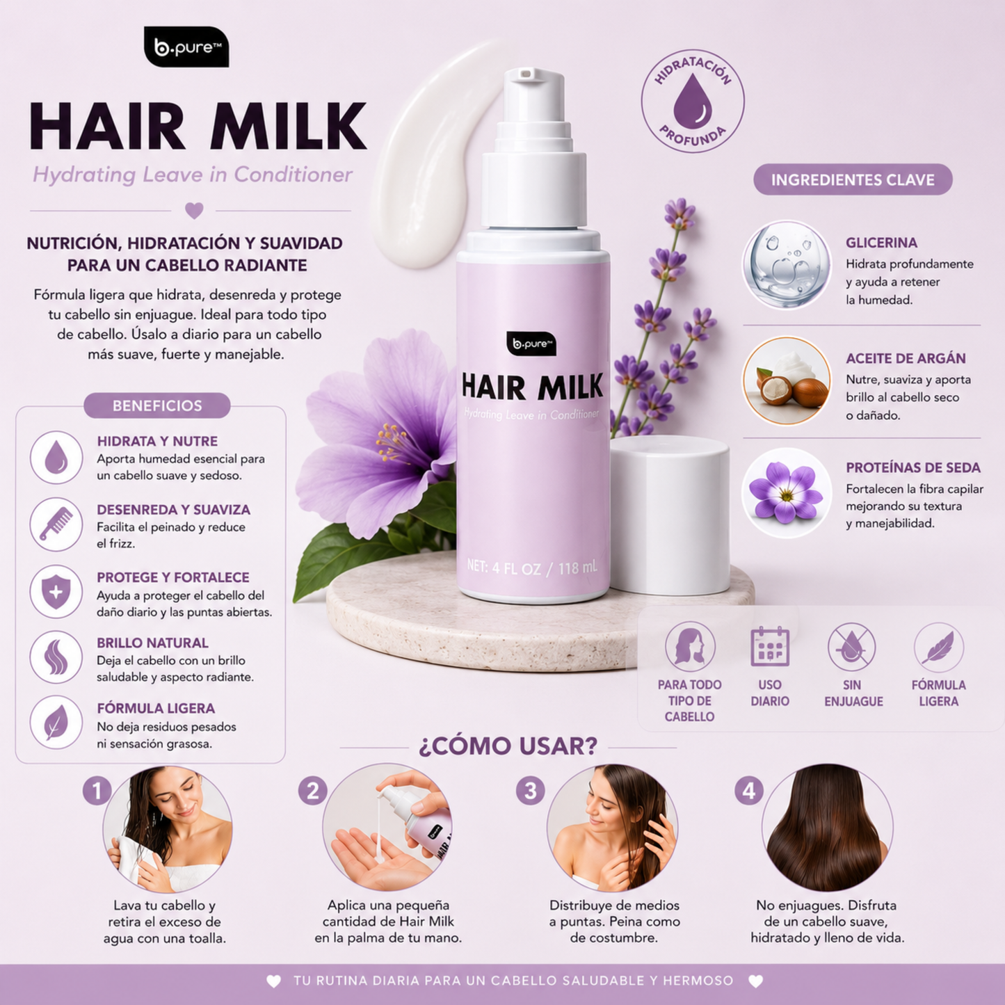 Hair Milk Hydrating Leave-In Conditioner