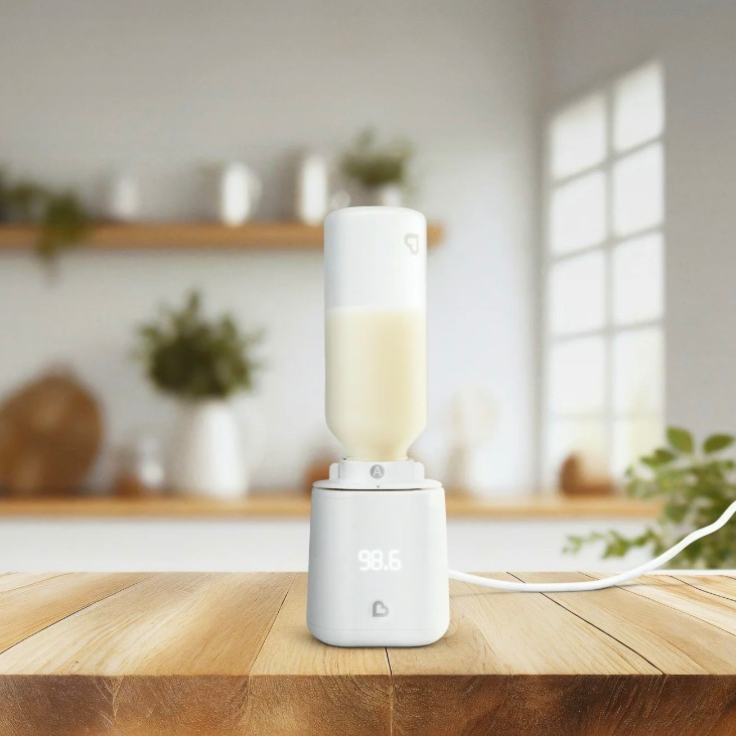 Munchkin® Simple Touch Bottle Warmer with Digital Temperature Display, Easy Heating to 98.6°F, White