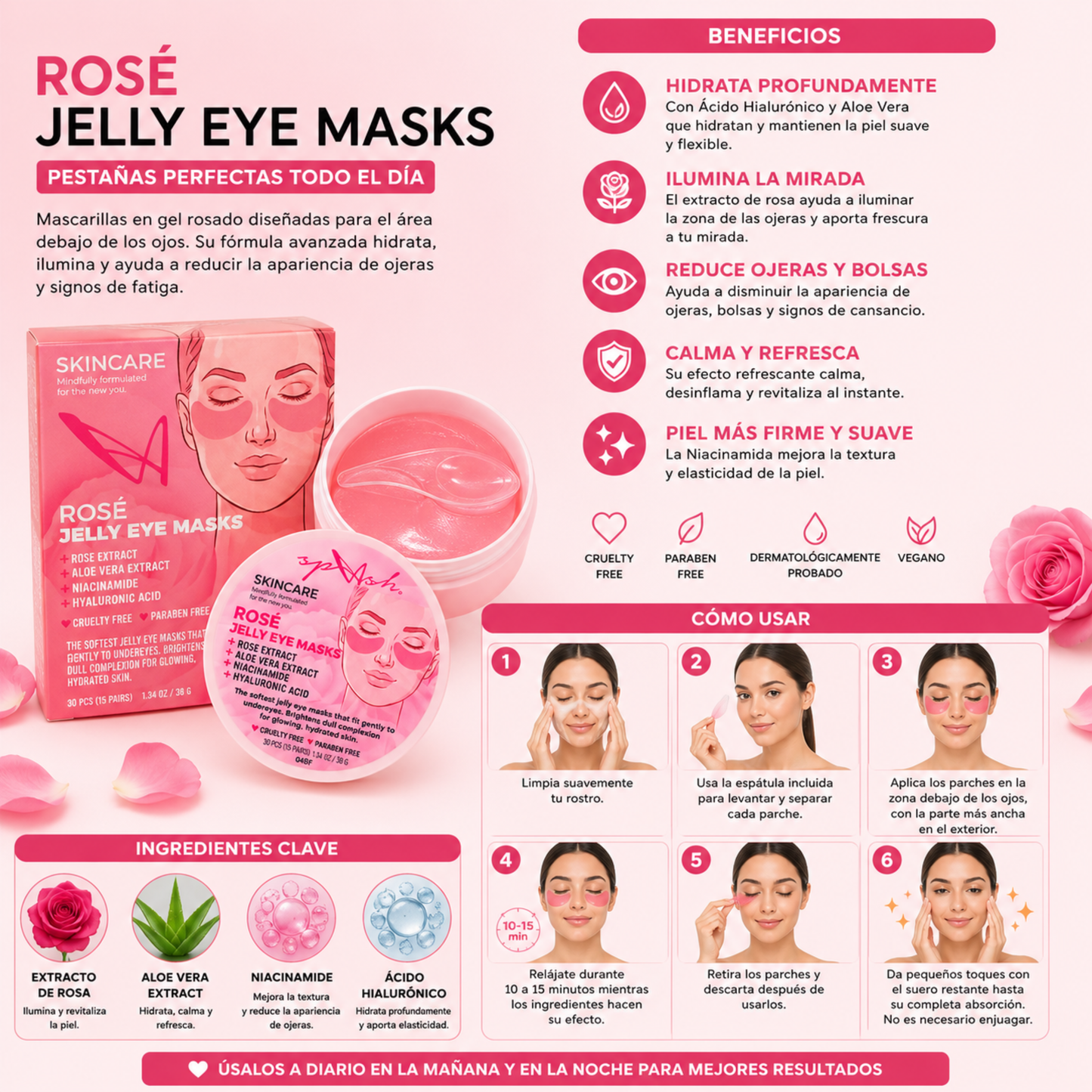 Rosé Jelly Eye Mask