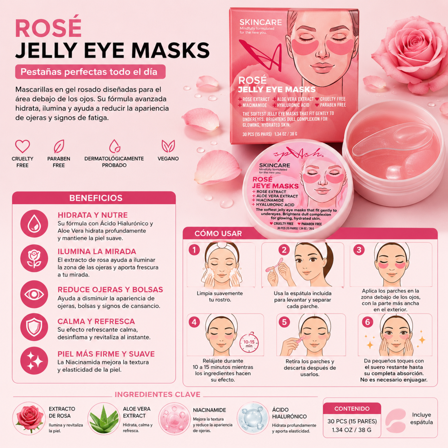 Rosé Jelly Eye Mask