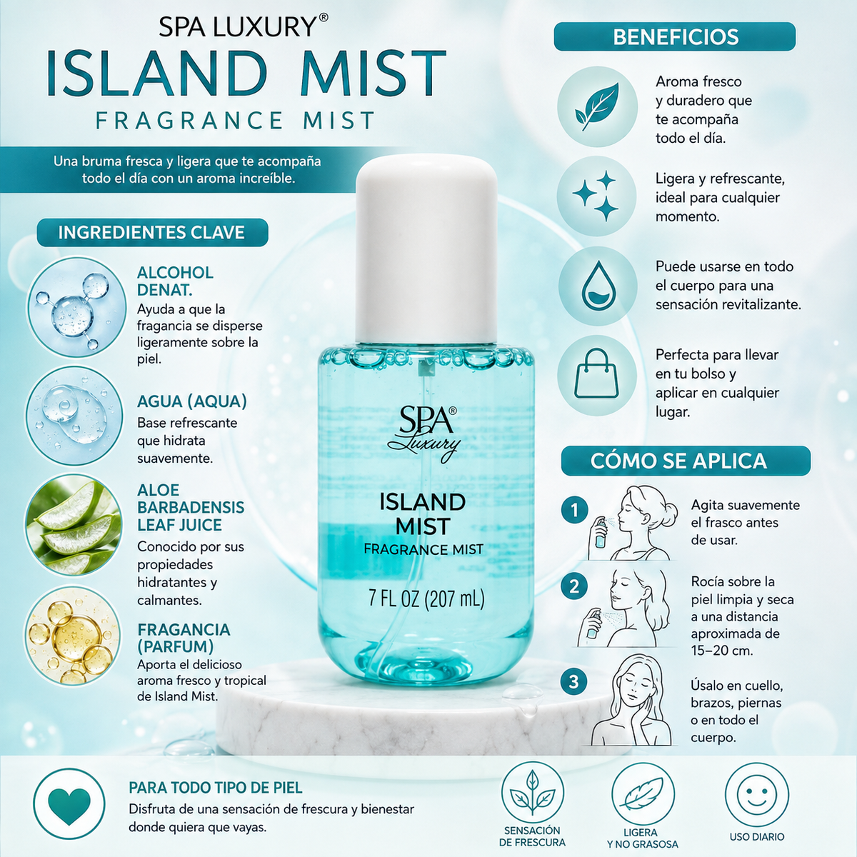 SPA LUXURY, Splash (Island Mist)