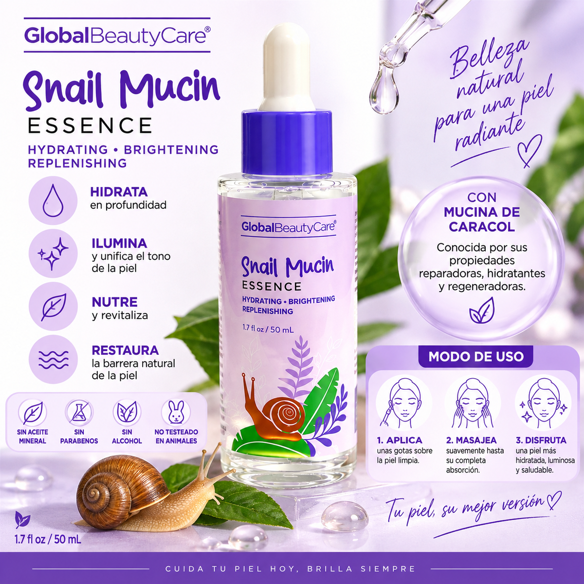 GLOBAL BEAUTY CARE, Serum de Caracol
