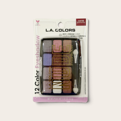 L.A. COLORS 12 Color Eyeshadow (Glamorous)