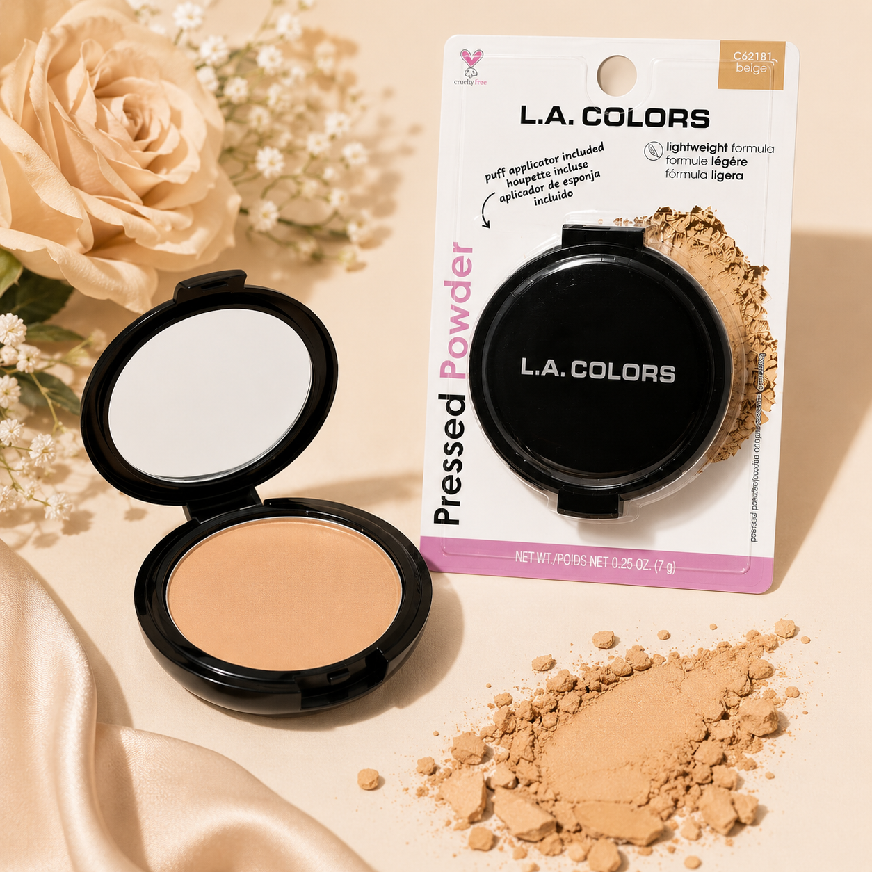 L.A. COLORS Pressed Powder (Beige)