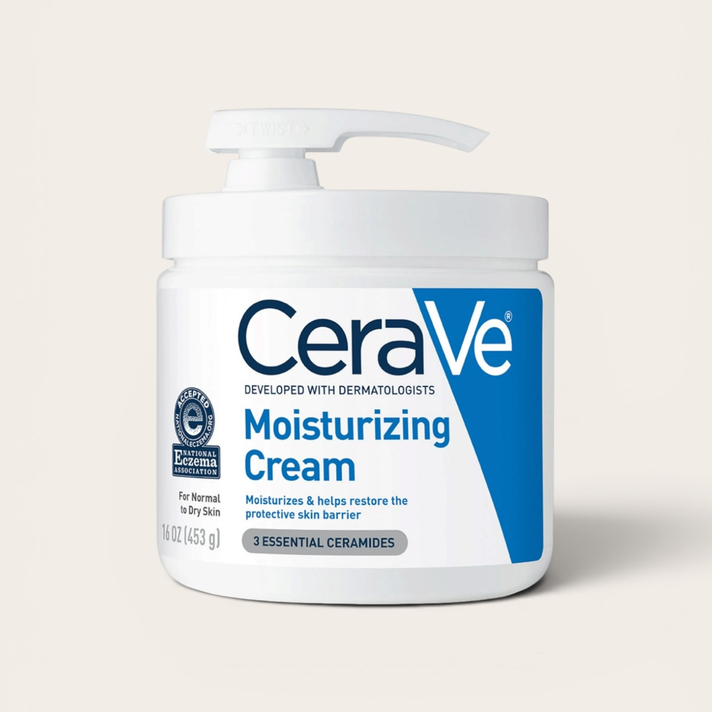 CeraVe Moisturizing Cream with pump, Face & Body Moisturizer for Normal to Very Dry Skin, 16 oz (Copy)