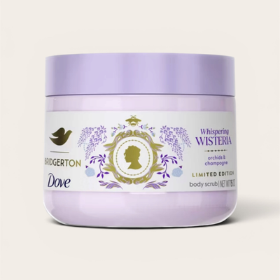 Dove Beauty Limited Edition Bridgerton Body Scrub - Whispering Wisteria - Orchids & Champagne Scent - 15oz