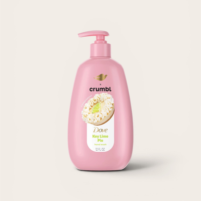 Dove & Crumbl Limited Edition Liquid Hand Soap Key Lime Pie Cleanses & Nourishes Hands, 12 fl oz