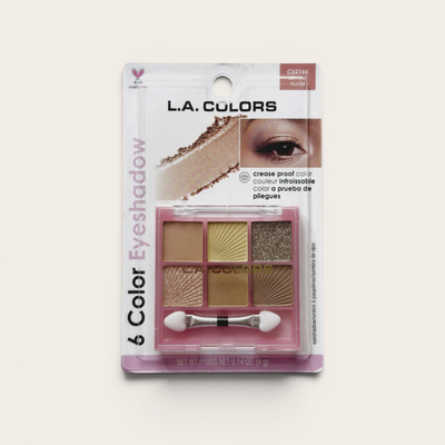 L.A. COLORS 6 Color Eyeshadow – Tono Almost Nude