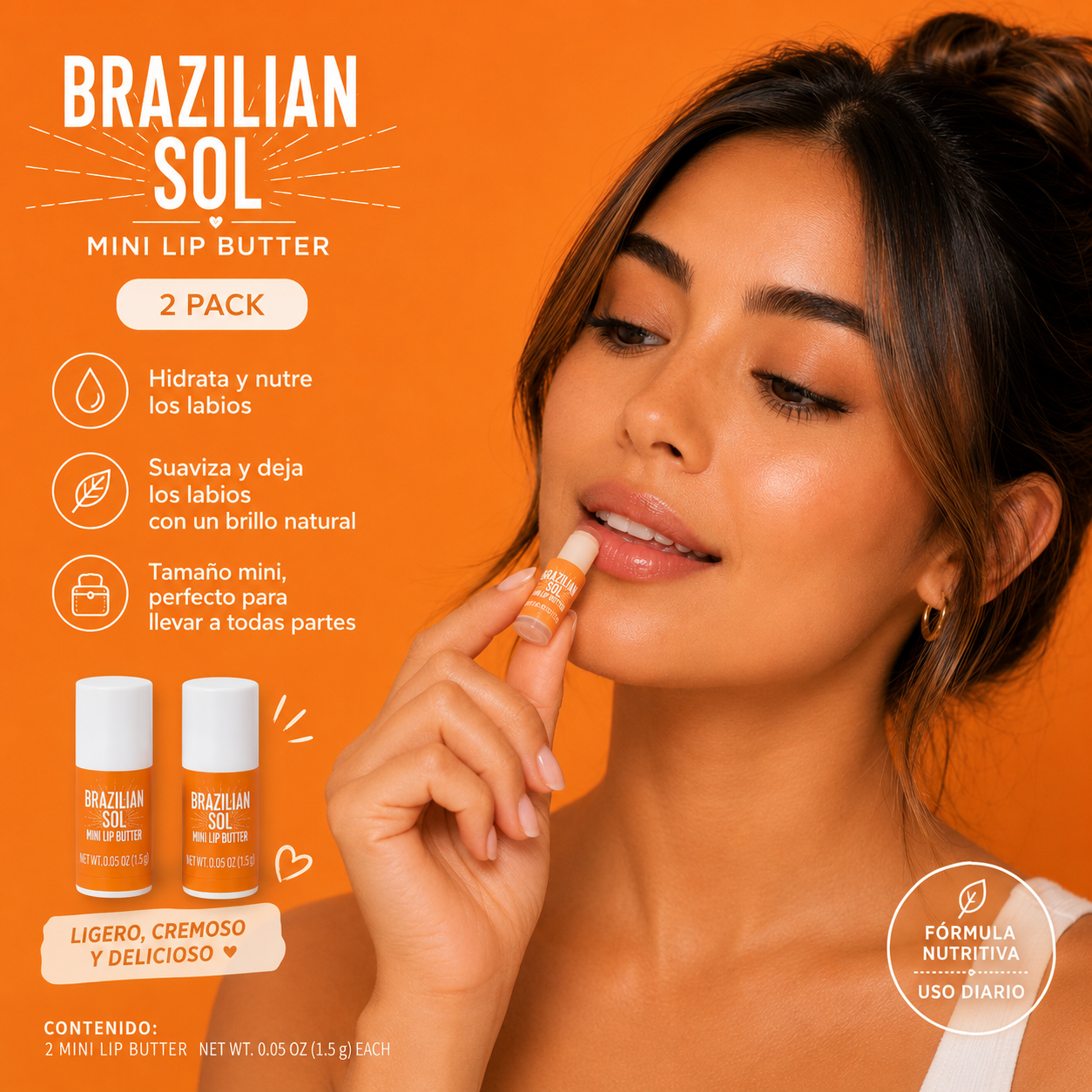 Brazilian Sol Mini Lip Butter (2 Pack)