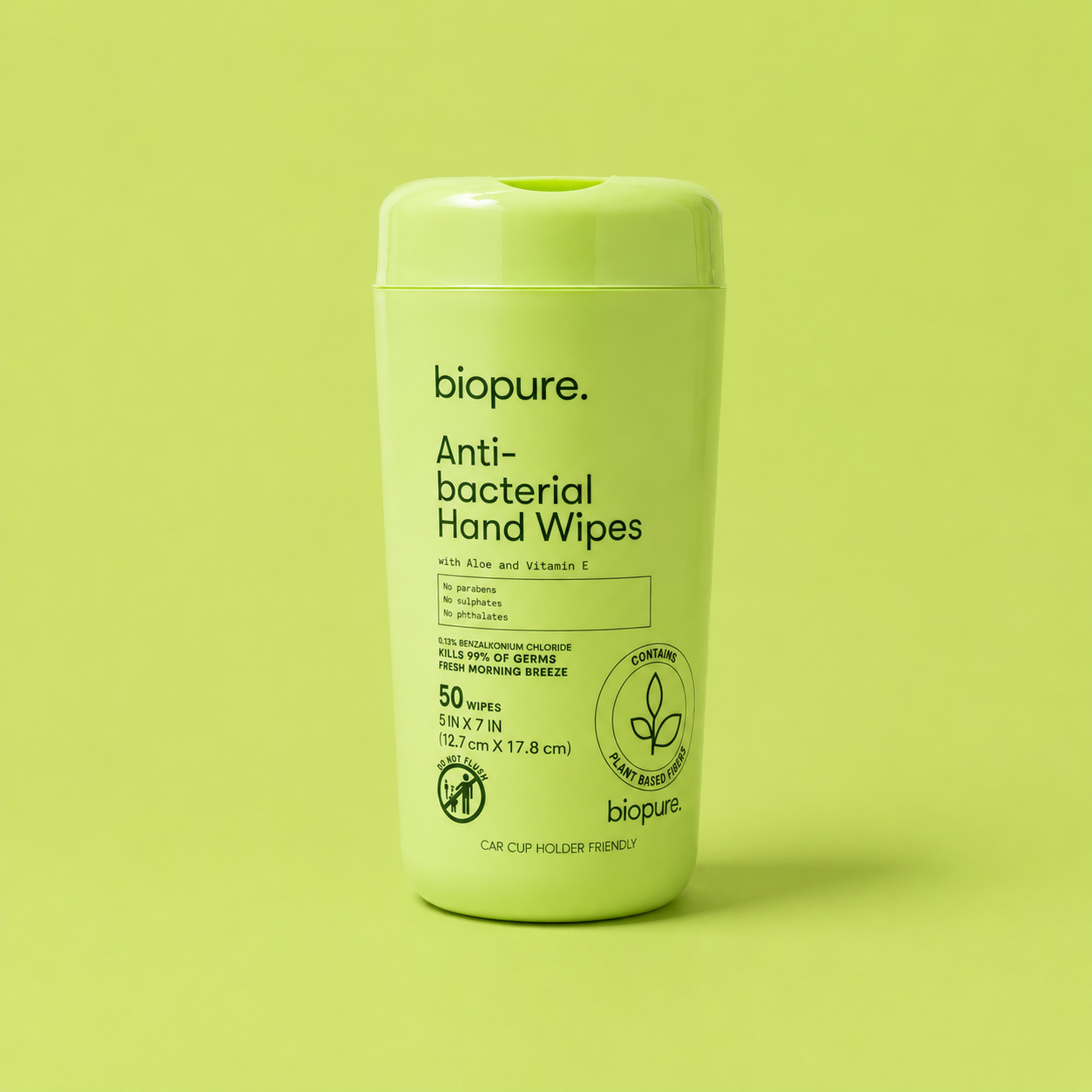 Biopure Anti-Bacterial Hand Wipes – Paños Húmedos Antibacteriales