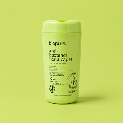 Biopure Anti-Bacterial Hand Wipes – Paños Húmedos Antibacteriales *33