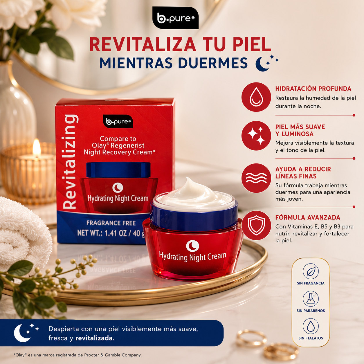 B.PURE Hydrating Night Cream (Revitilizing)