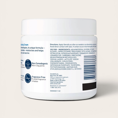 CeraVe Moisturizing Cream, Face & Body Moisturizer for Normal to Very Dry Skin, 16 oz