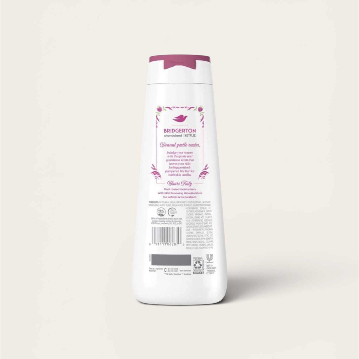 Dove Bridgerton Body Wash - Raspberry Rendezvous - 20oz