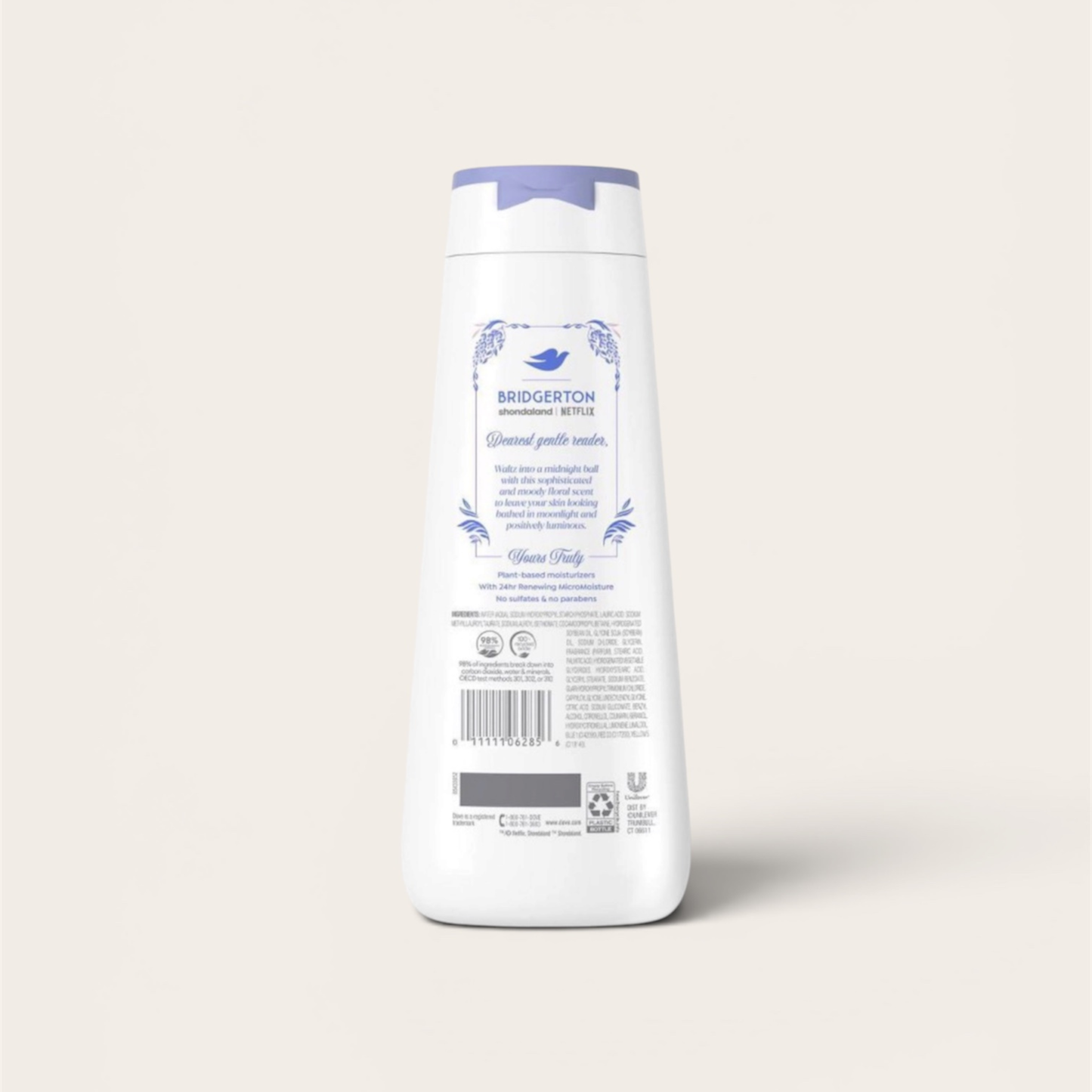 Dove Bridgerton Body Wash - Wisteria Scent - 20oz