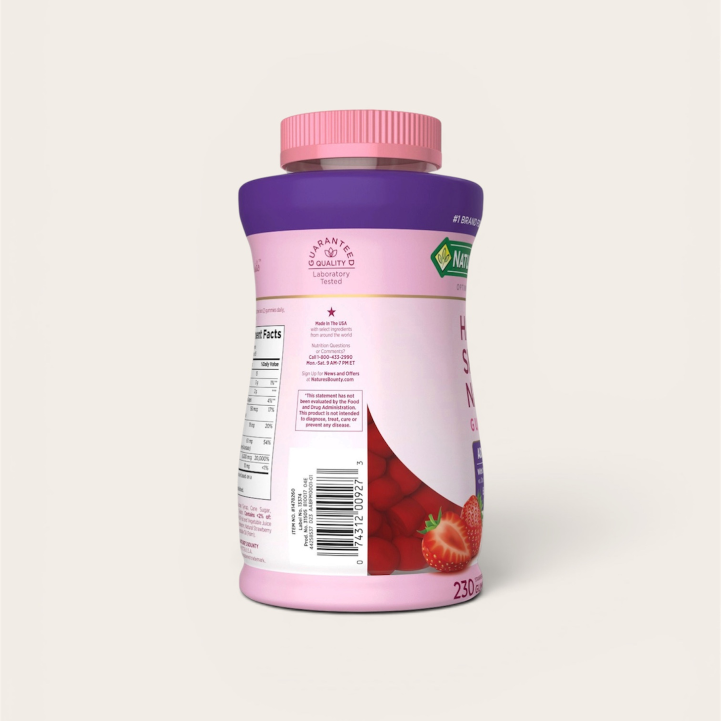 Nature's Bounty Hair, Skin and Nails Advanced, 230 Gummies