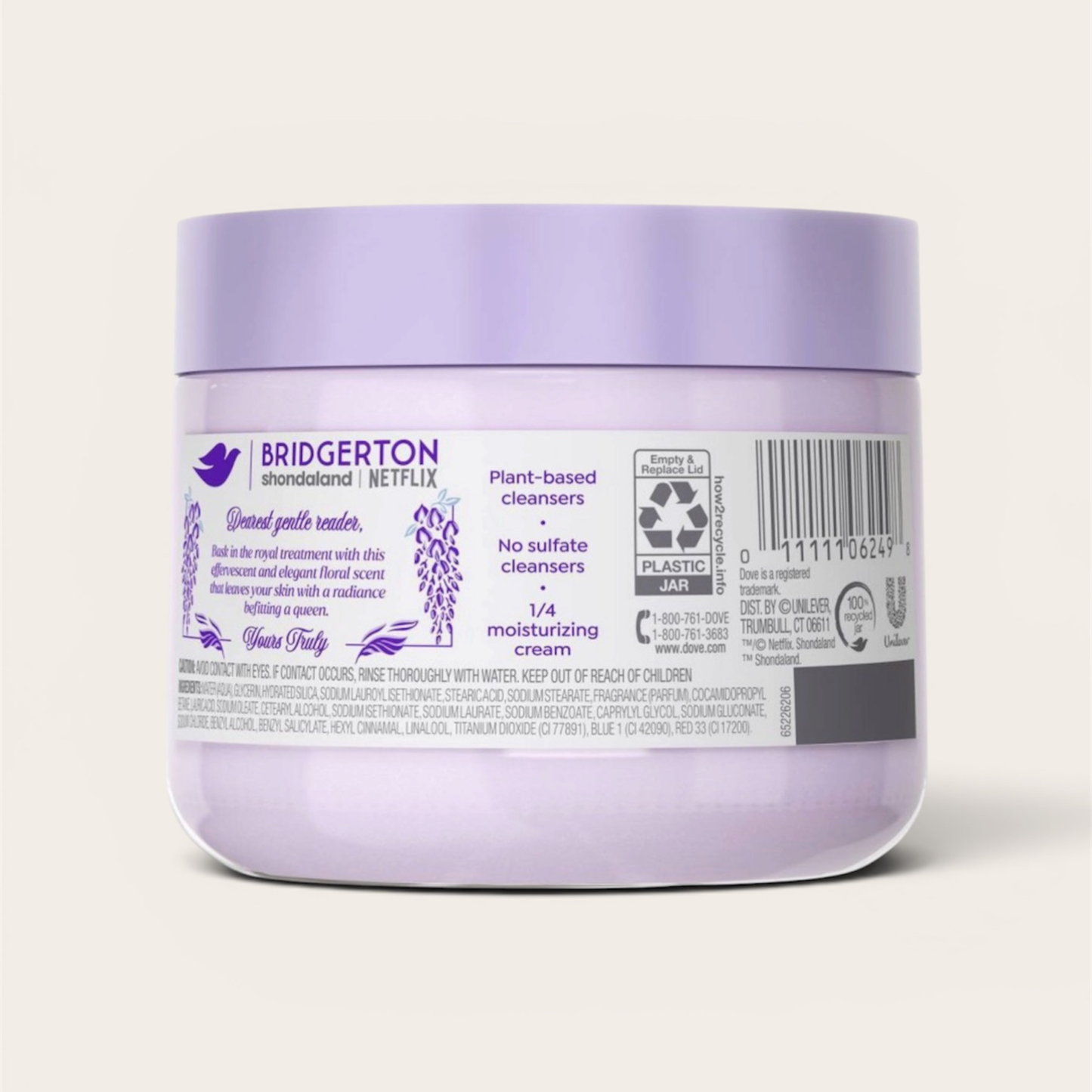 Dove Beauty Limited Edition Bridgerton Body Scrub - Whispering Wisteria - Orchids & Champagne Scent - 15oz