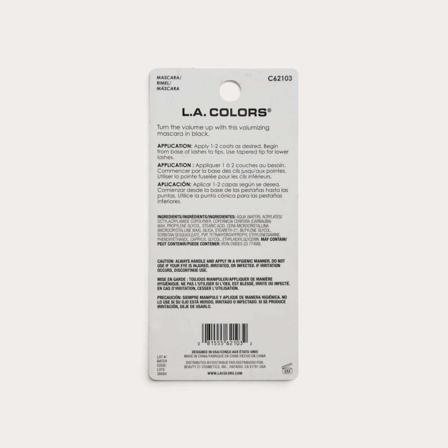 L.A. COLORS Turn The Volume Up! Mascara