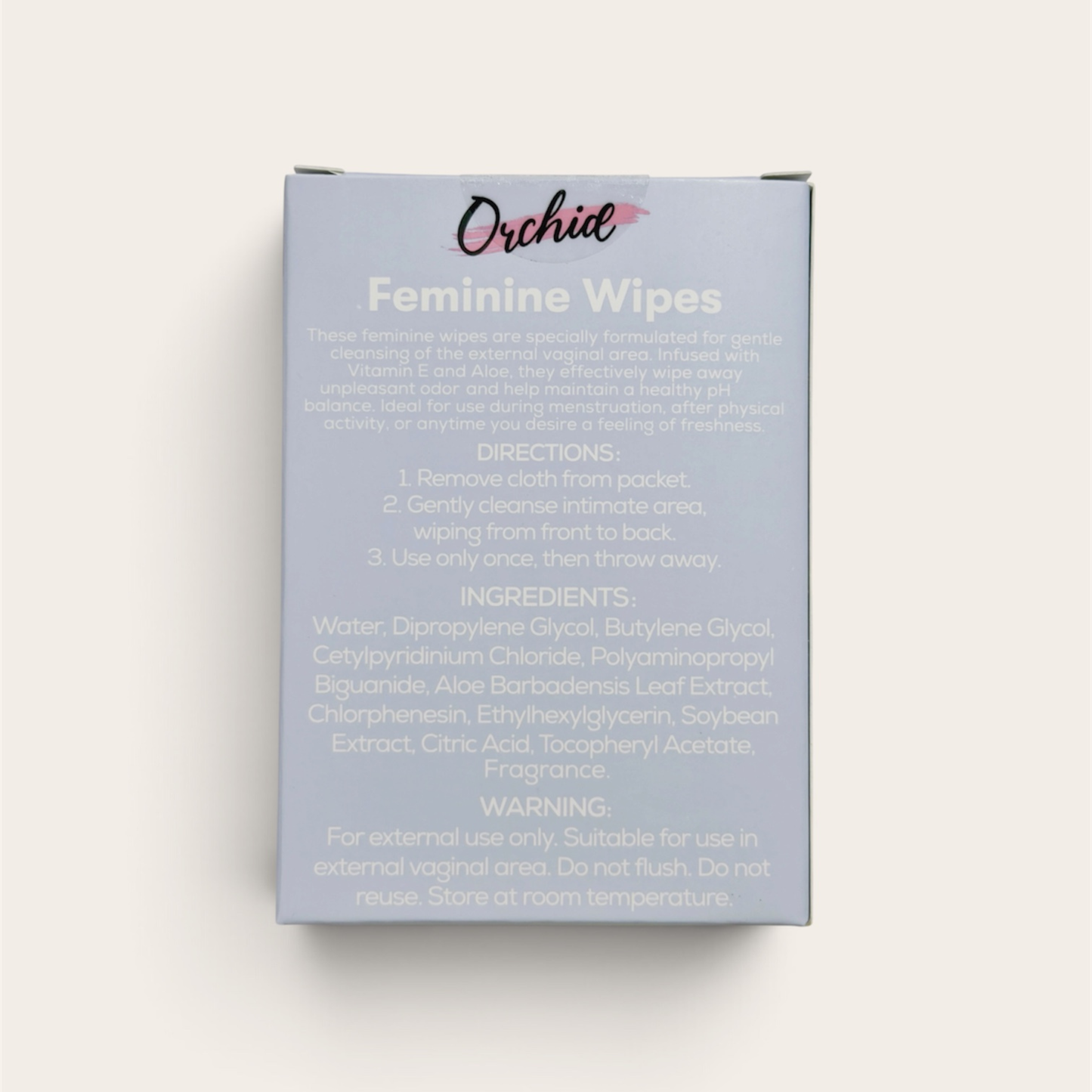 Orchid Feminine Wipes – Aroma a lavanda