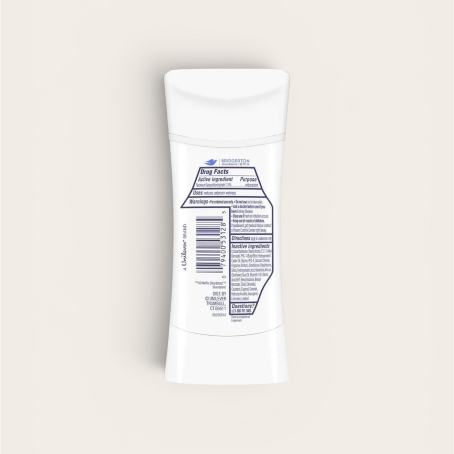 Dove Bridgerton Antiperspirant & Deodorant Stick - Masquerade - 2.6oz