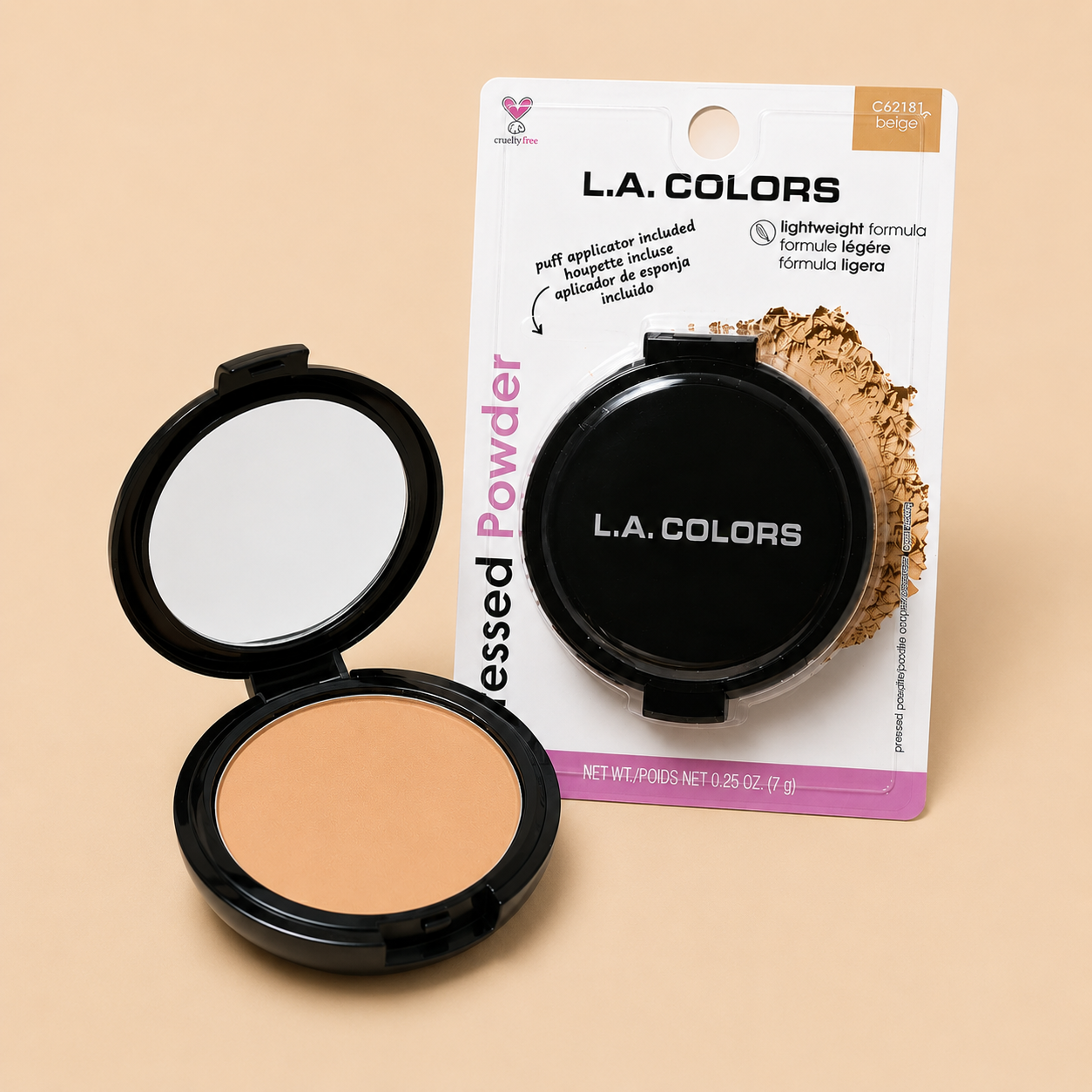 L.A. COLORS Pressed Powder (Beige)