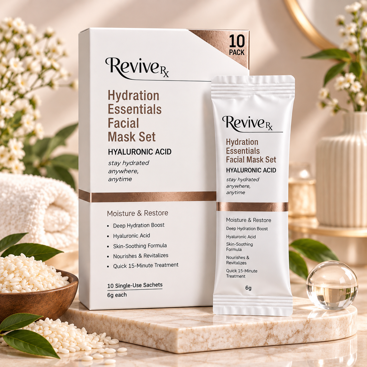 REVIVE Rx, Mascarilla Hidratante (Acido Hialuronico)