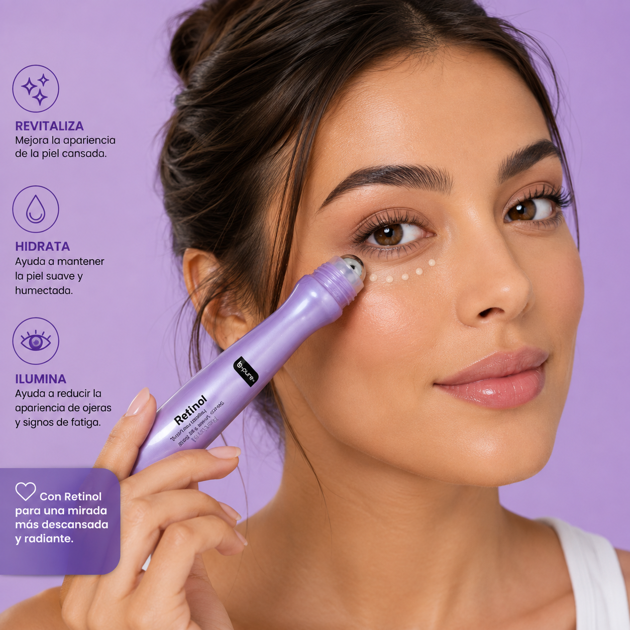 B•Pure Retinol Serum Under Eye Roller – Revitalize