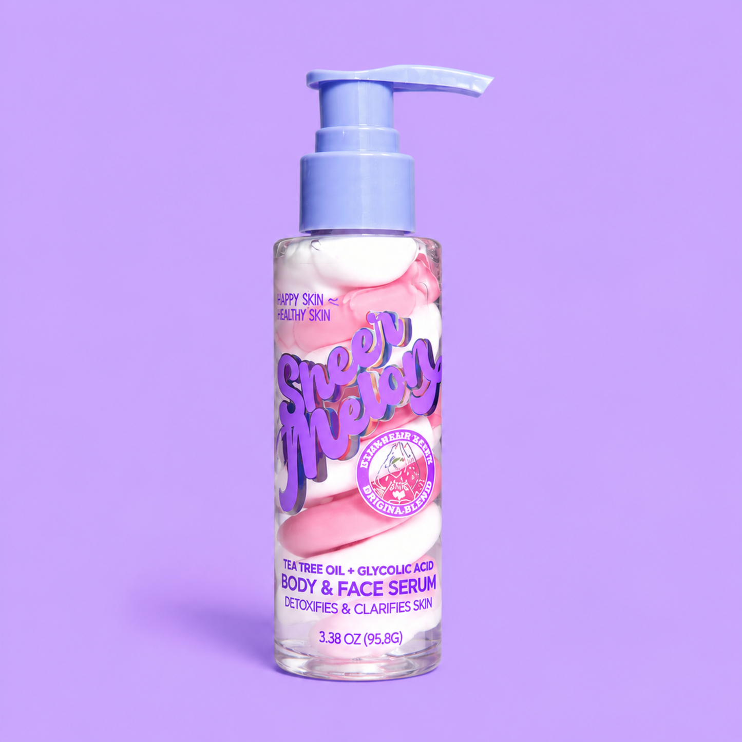 HAPPY SKIN Sheer Melody Body & Face Serum – Tea Tree Oil + Ácido Glicólico