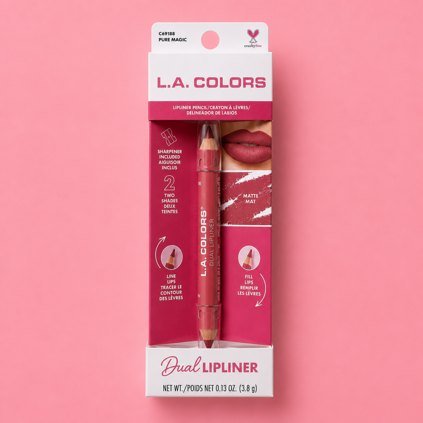 L.A. COLORS Dual Lipliner – Tono Pure Magic