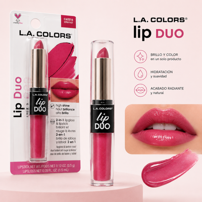 L.A. COLORS Lip Duo 2 en 1 – Tono Eternal