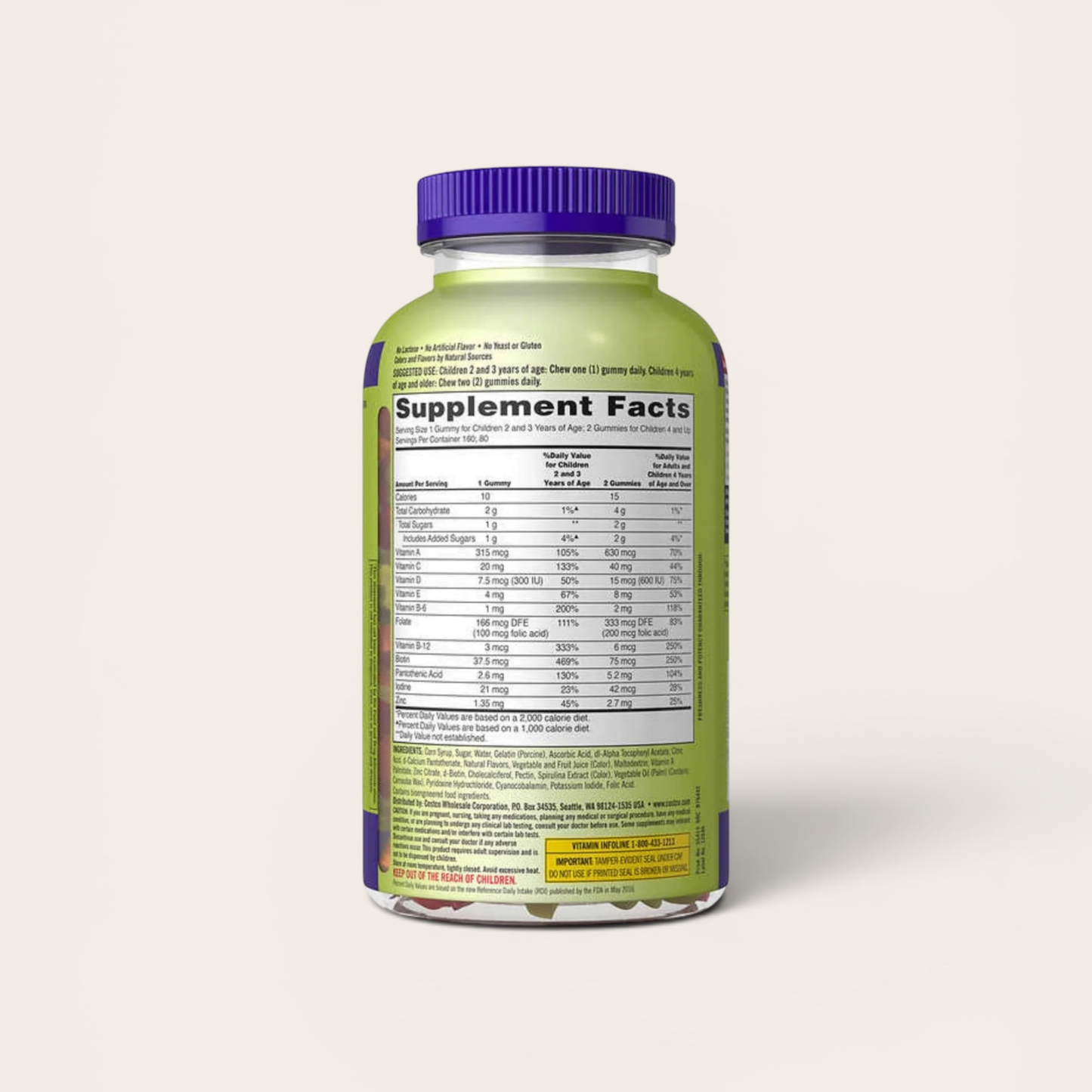 Kirkland Signature Children's Multivitamin, 160 Gummies