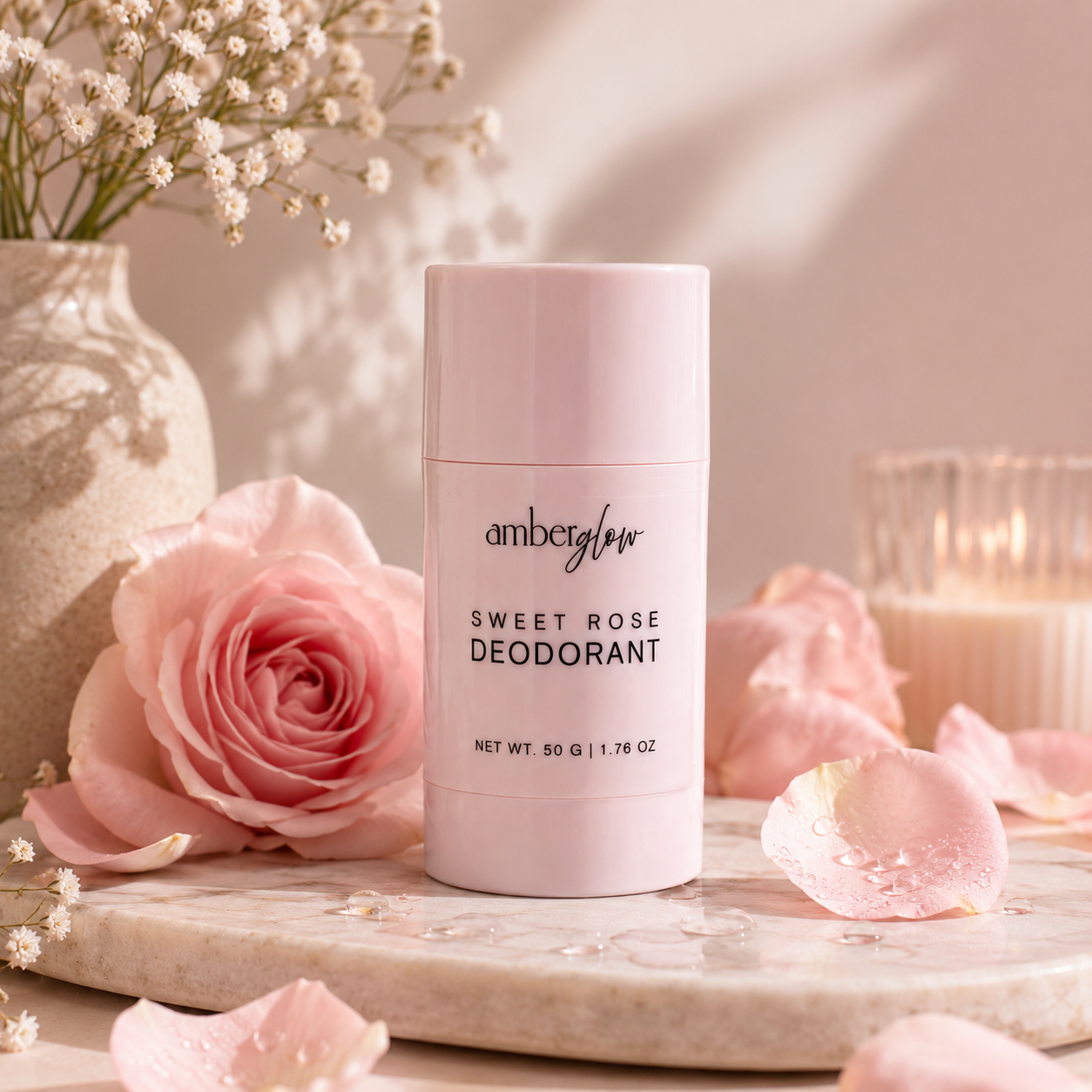 Amberglow Sweet Rose Deodorant – 50 g