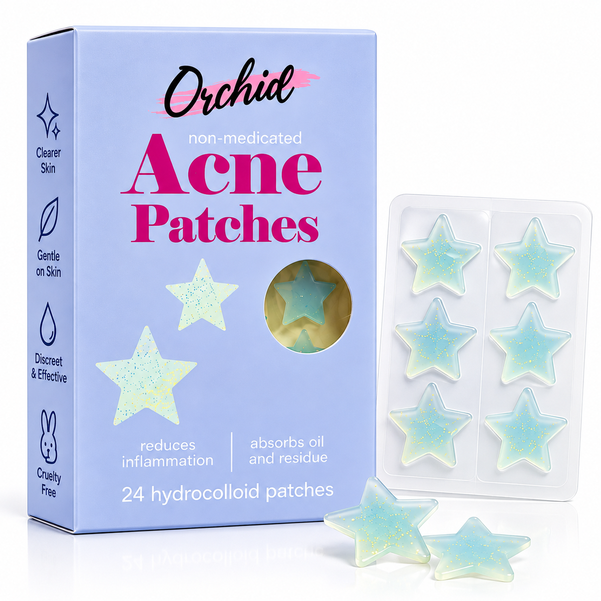 ORCHID, Parches para el acne (Estrellas)