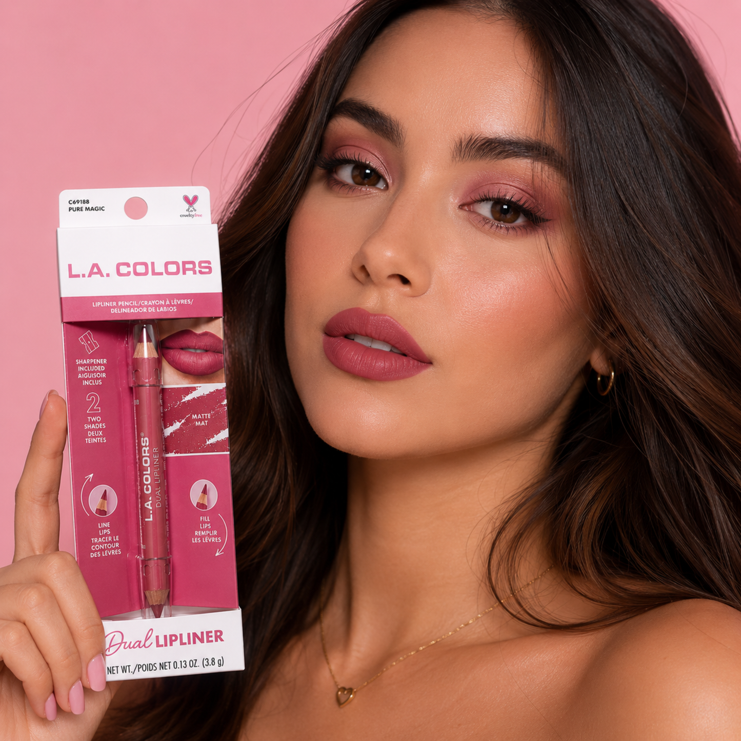 L.A. COLORS Dual Lipliner – Tono Pure Magic