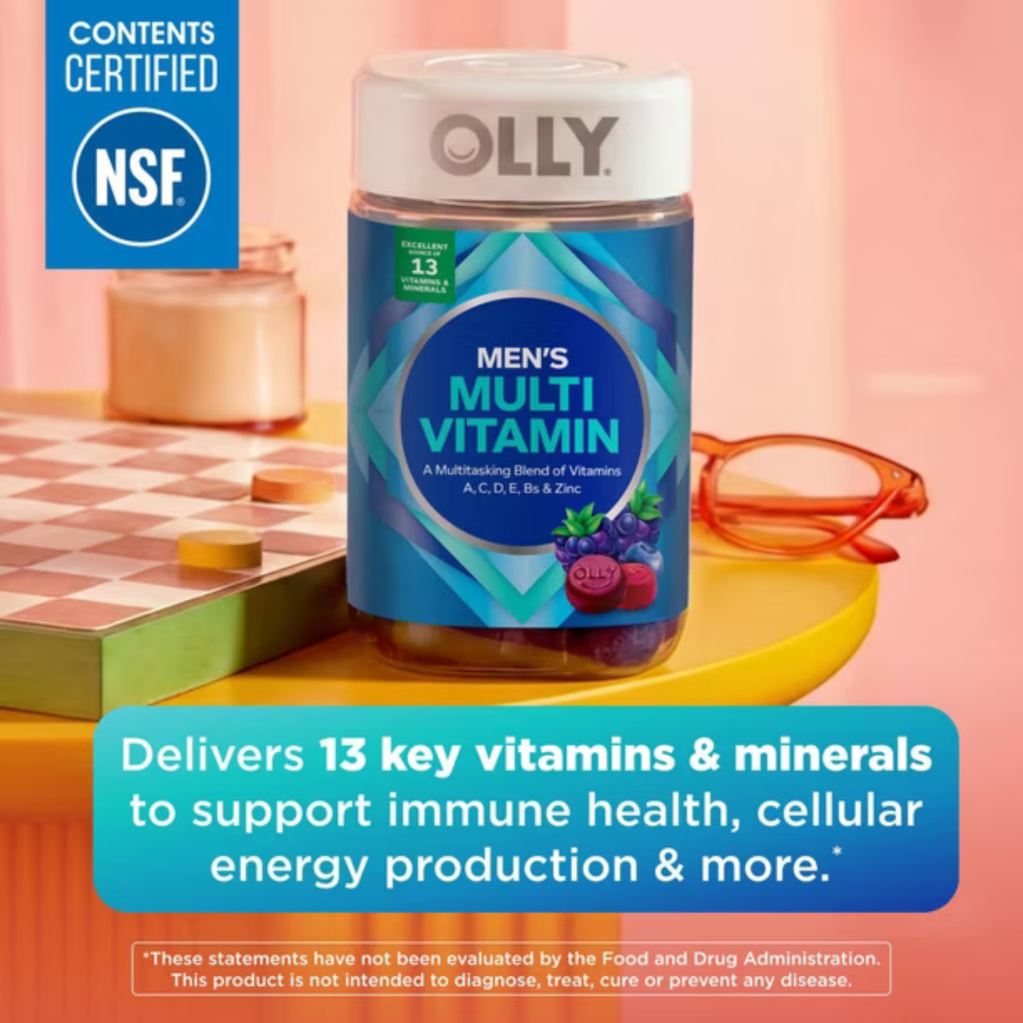 OLLY Men's Multivitamin, 200 Gummies