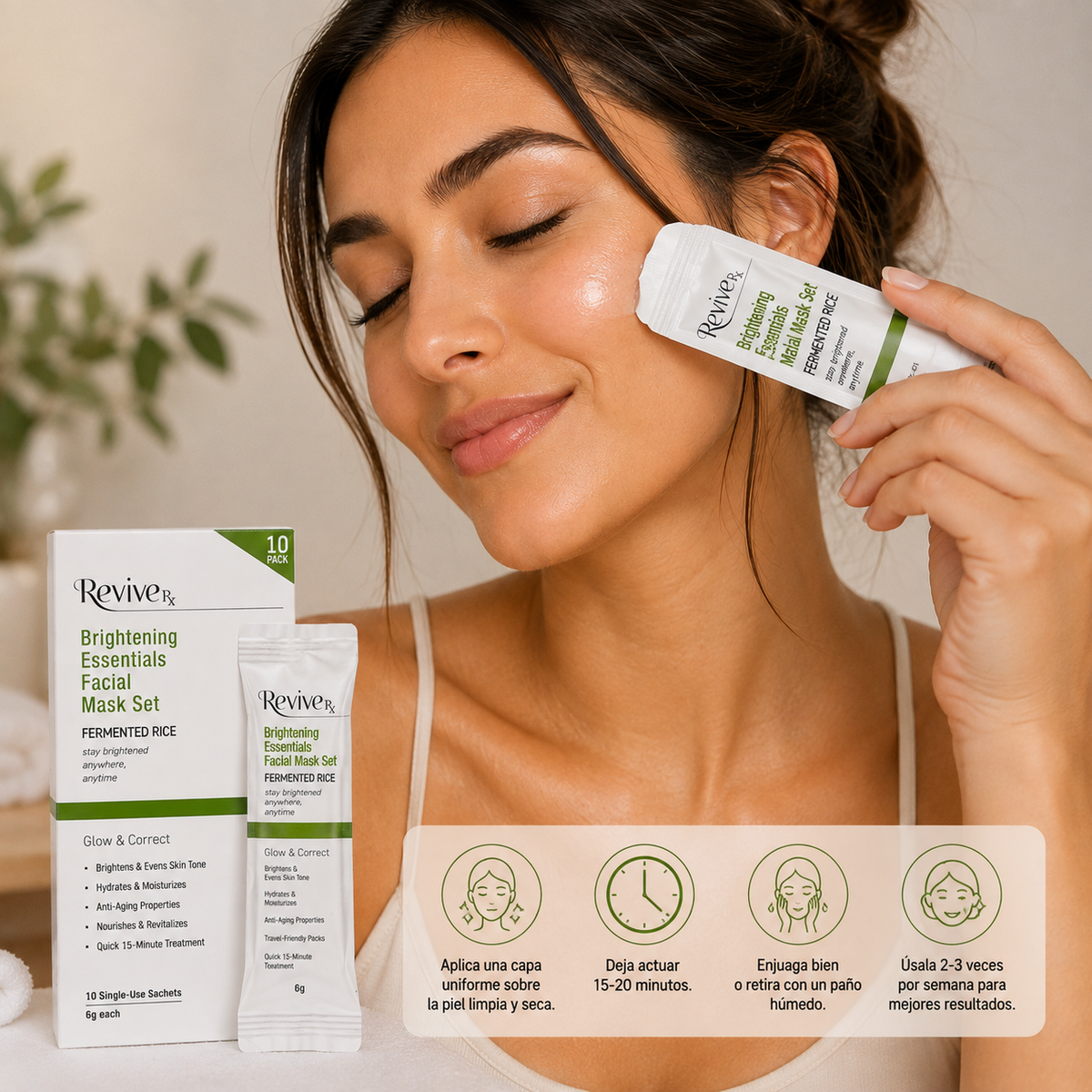 REVIVE Rx, Mascarilla Aclarante (Arroz Fermentado)