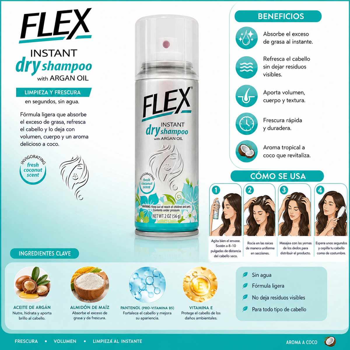 FLEX, Shampoo Seco