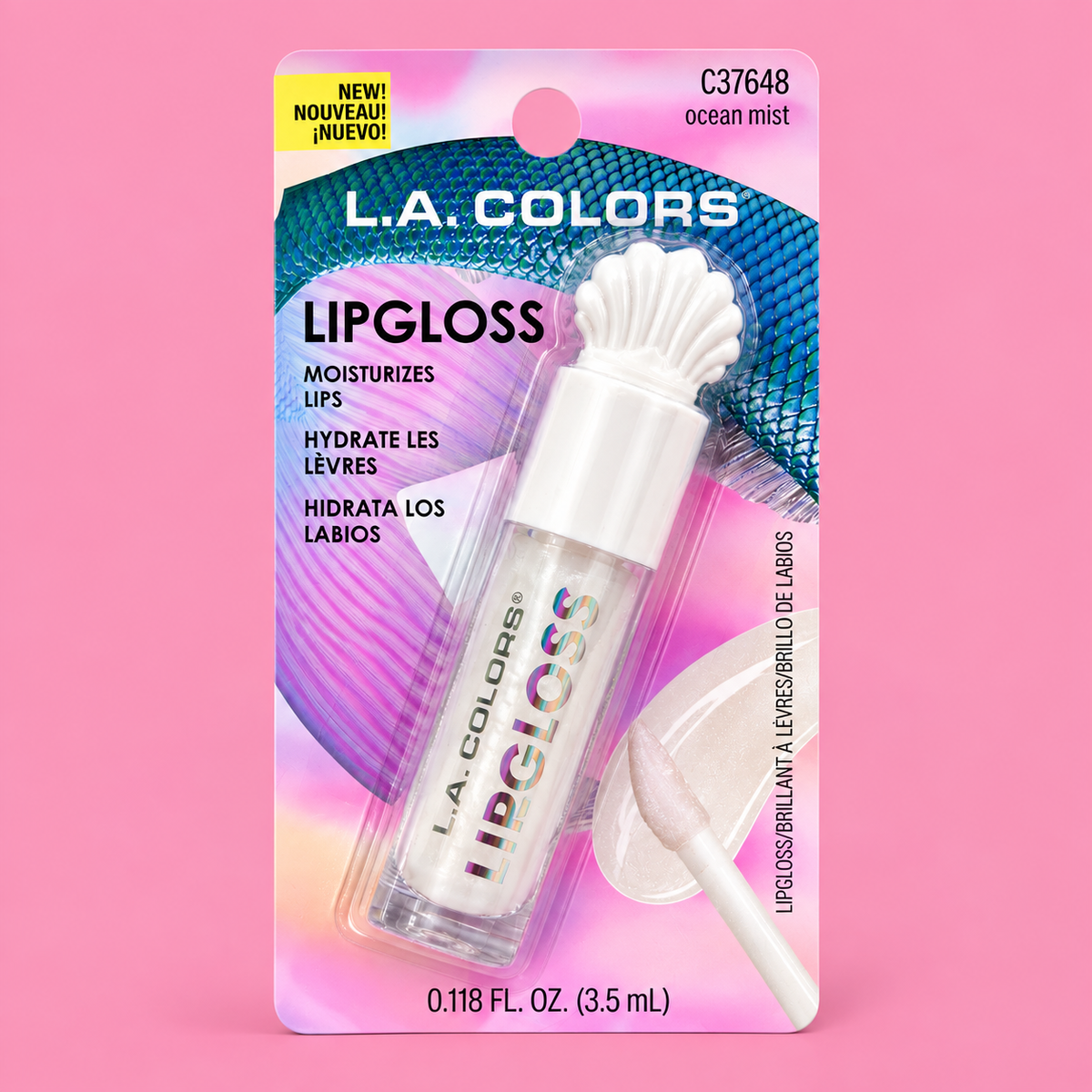 L.A COLORS, Lip Gloss (Ocean Mist)