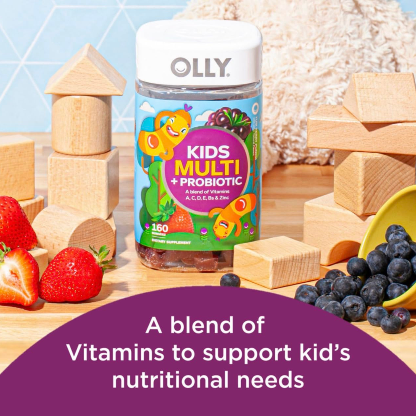 OLLY Kids Multivitamin & Probiotic, 160 Gummies