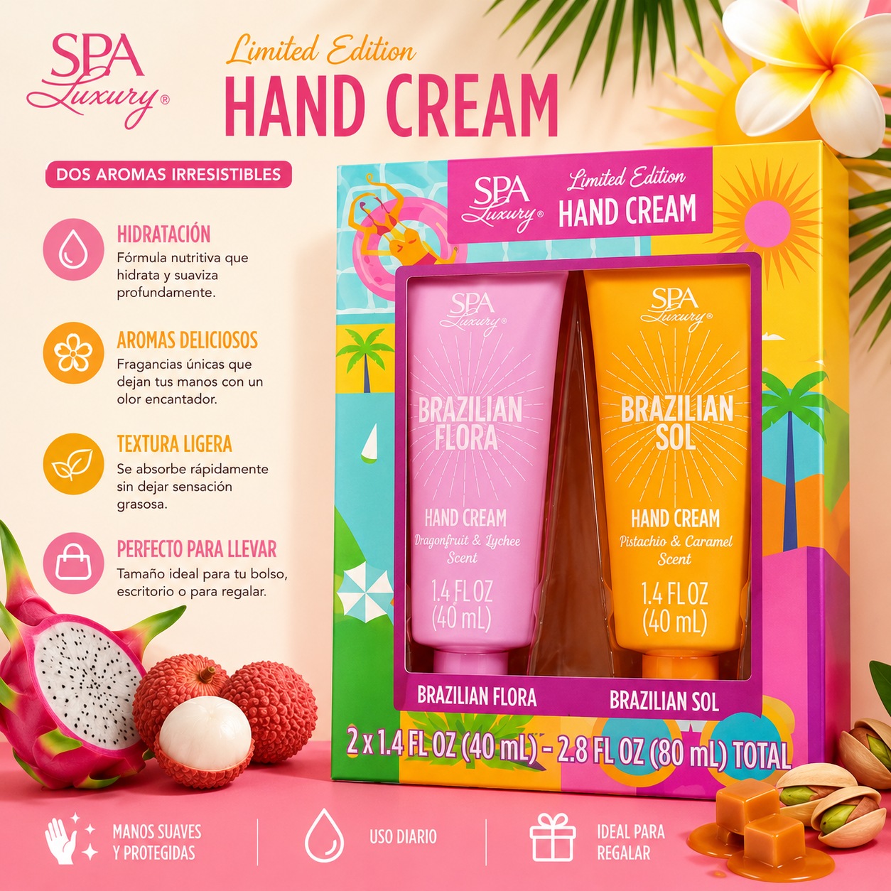SPA Luxury Limited Edition – Set de Cremas para Manos (Brazilian Flora/Sol)